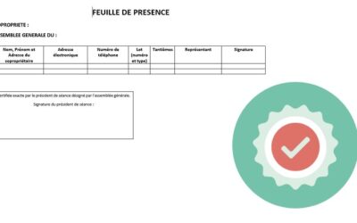 Préparer l’AG : la feuille de présence