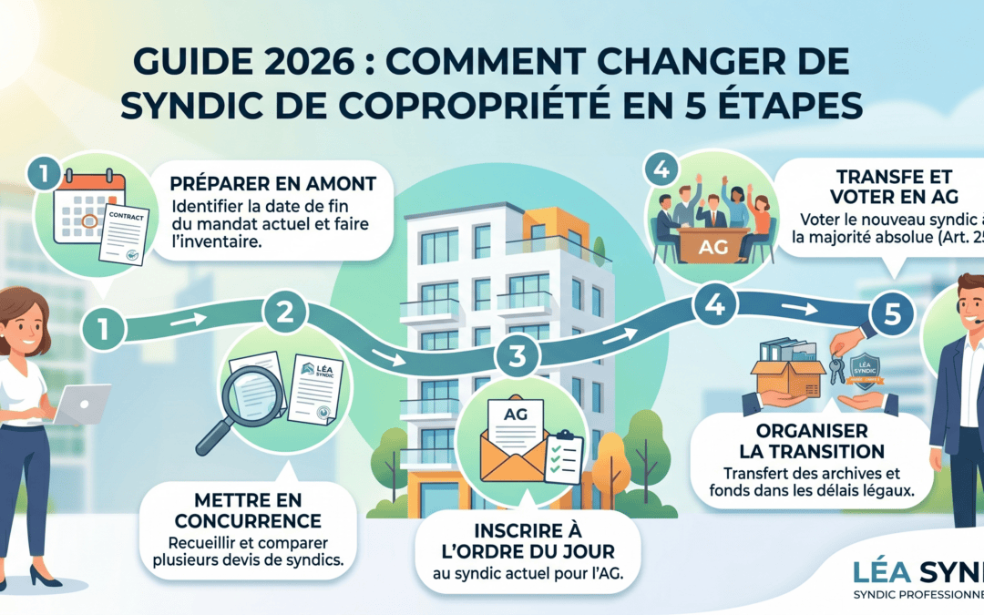 Comment changer de syndic de copropriété en 5 étapes (guide 2026)