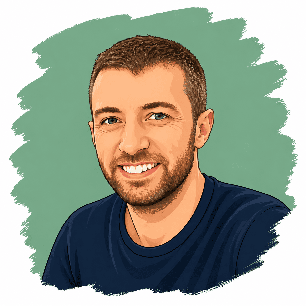Portrait d'un homme souriant représentant l'équipe de Léa Syndic.