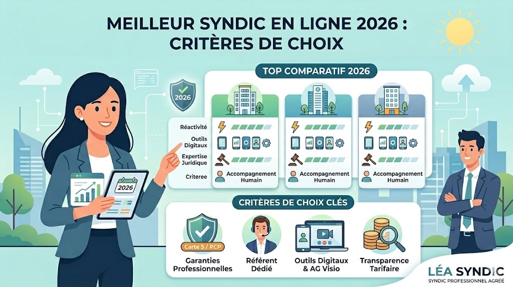 Meilleur syndic en ligne 2026 : top comparatif et critères de choix