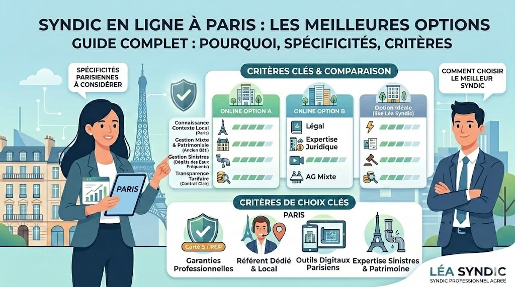 Syndic en ligne à Paris Syndic en ligne à Paris : guide complet pour choisir la meilleure option de gestion immobilière.