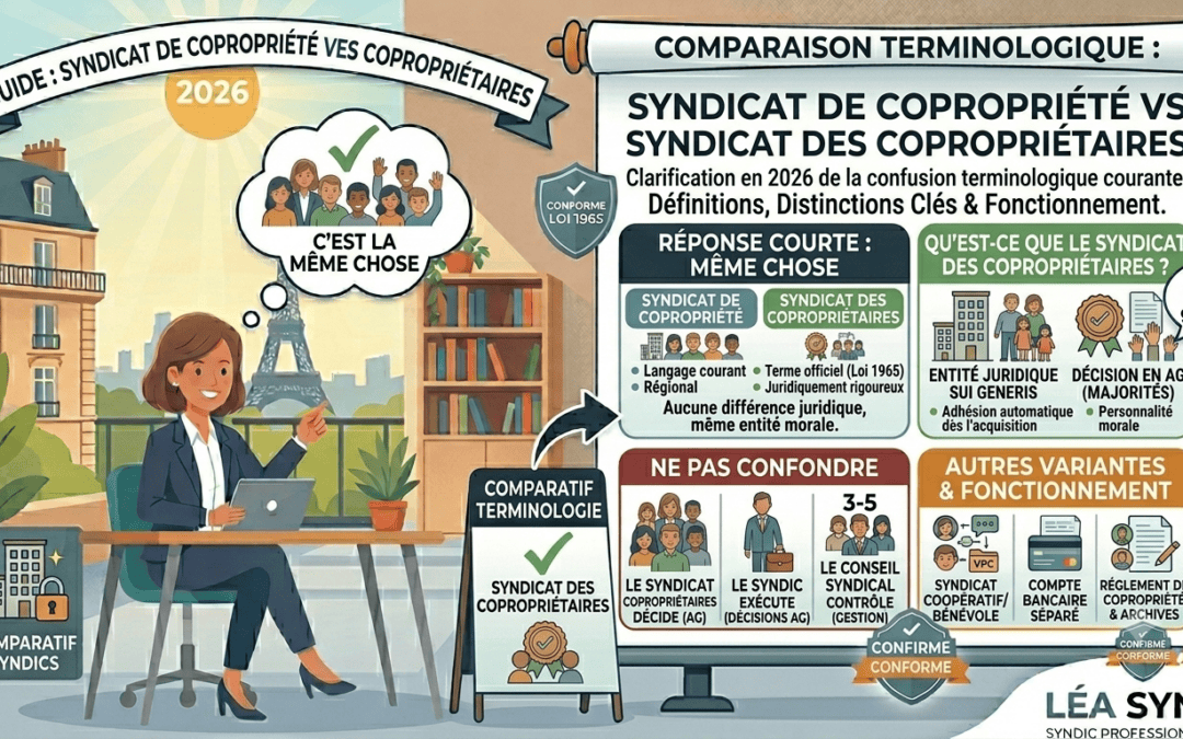Syndicat de copropriété vs syndicat des copropriétaires : quelle différence ?